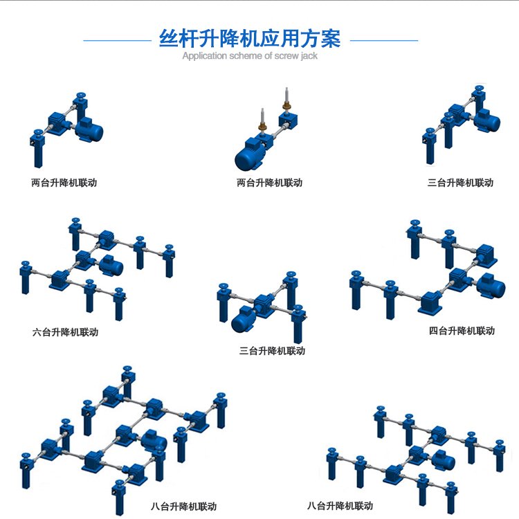 絲杠升降機聯(lián)動平臺方案